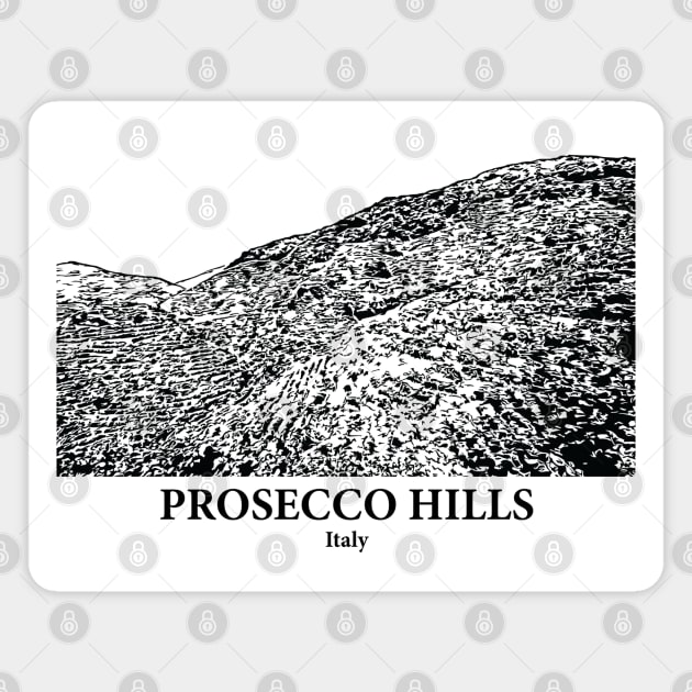 Prosecco Hills - Italy Magnet by Lakeric